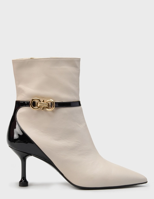 женские бежевые кожаные Ботильоны Giovanni Fabiani GF90909BIEGE_milk - фото-5