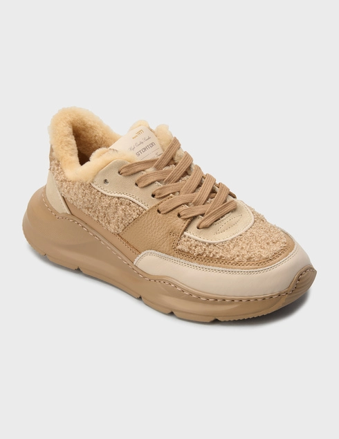 бежевые Кроссовки Stokton AGR-45-d_beige