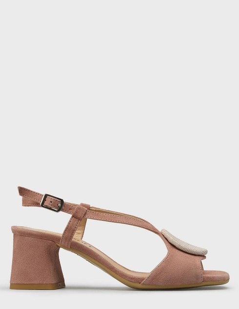 женские розовые замшевые Босоножки Donna Soft 2513_pink - фото-5