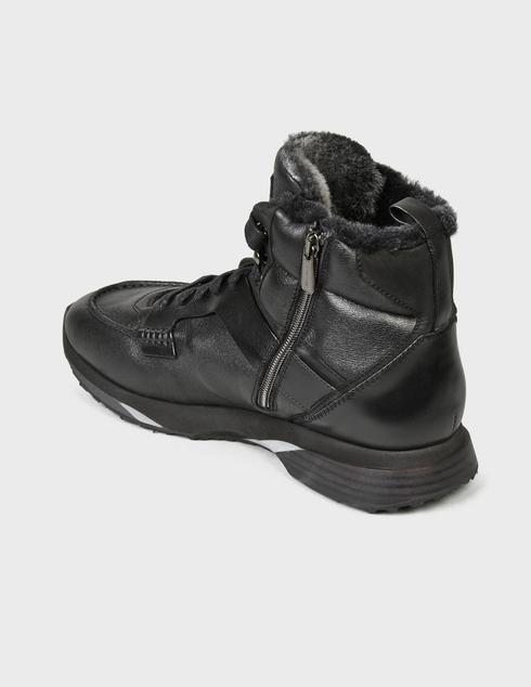 мужские черные Ботинки Santoni Sant-MBEN21240NGGPNTEN01-black - фото-2