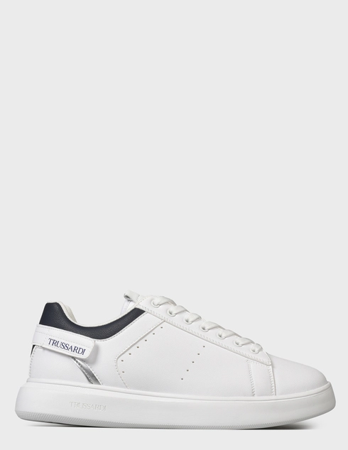 белые мужские Кеды Trussardi 00412-white 3667 грн