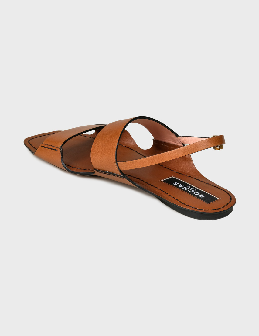 женские коричневые Сандалии Rochas RO32216A-09170-brown - фото-2