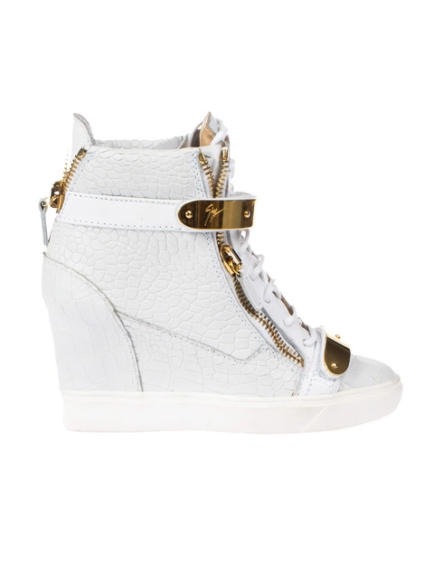 женские белые Сникерсы Giuseppe Zanotti 403_white - фото-2