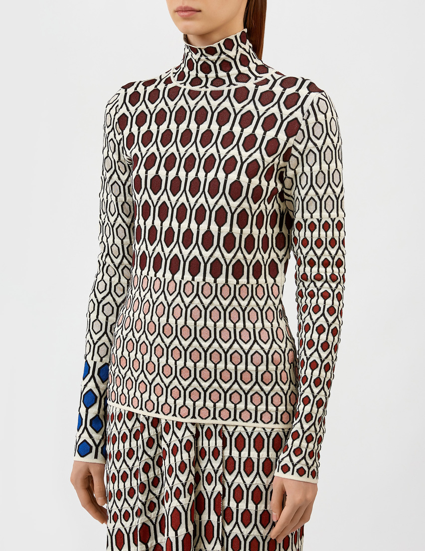 Christian Wijnants CW-AW20-KATYA-4864-BORDEAUX-multi фото-2