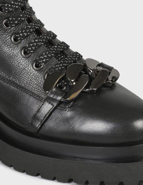 женские черные кожаные Ботинки Laura Bellariva AGR-7289-black - фото-5
