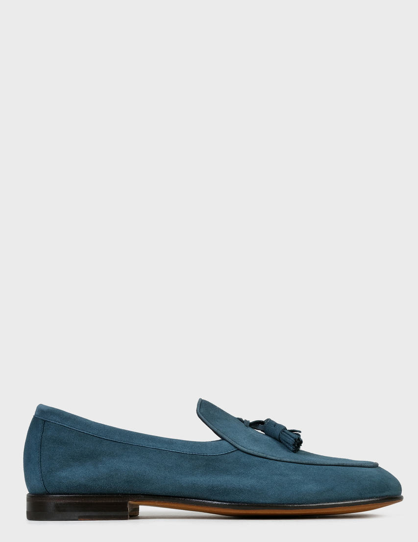 мужские зеленые Лоферы Santoni SMCHO17573LA3SYKSV46-green - фото-6