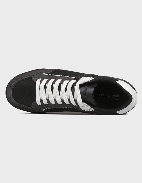 черные мужские Кроссовки Trussardi TJ-0404-black 6889 грн