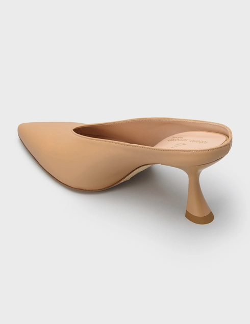 женские бежевые Шлепанцы Roberto Serpentini 780-K_beige - фото-2