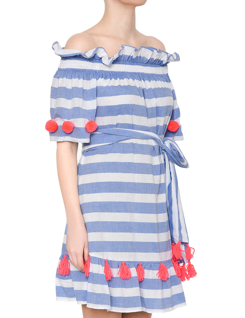 Sundress S18032-lightblue-neon-coral_blue фото-2