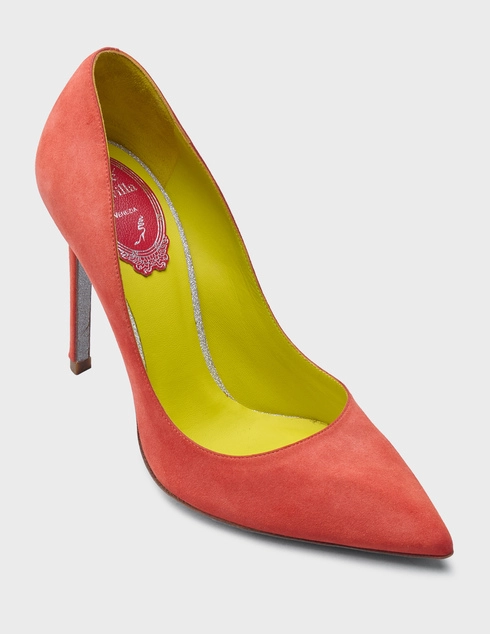 коралловые Туфли Rene Caovilla 8005_coral