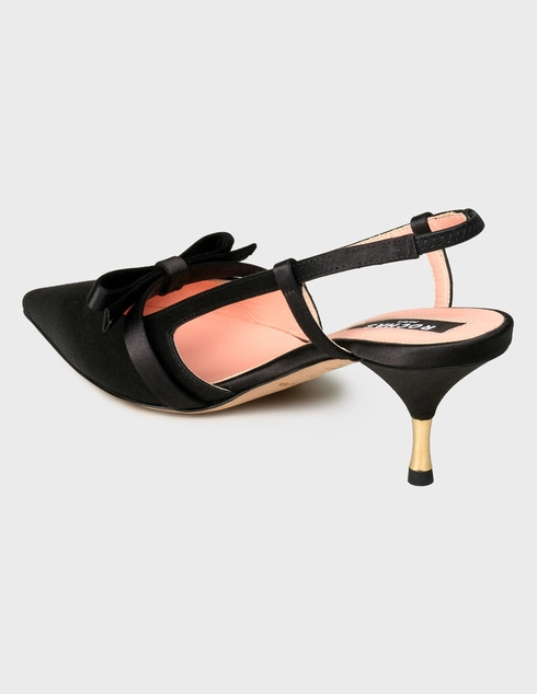 женские черные Босоножки Rochas RO32033B-09045-black - фото-2