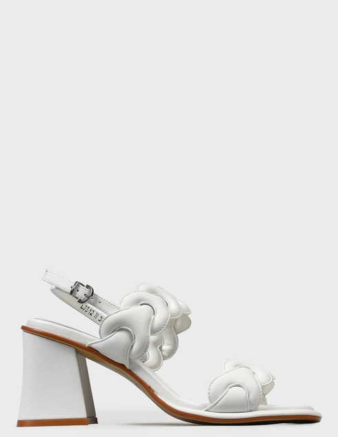 женские белые кожаные Босоножки Jeannot LJ512H-white - фото-5