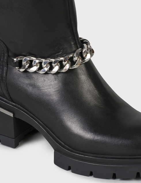 женские черные кожаные Ботинки Tosca Blu SF2110S143-black - фото-5
