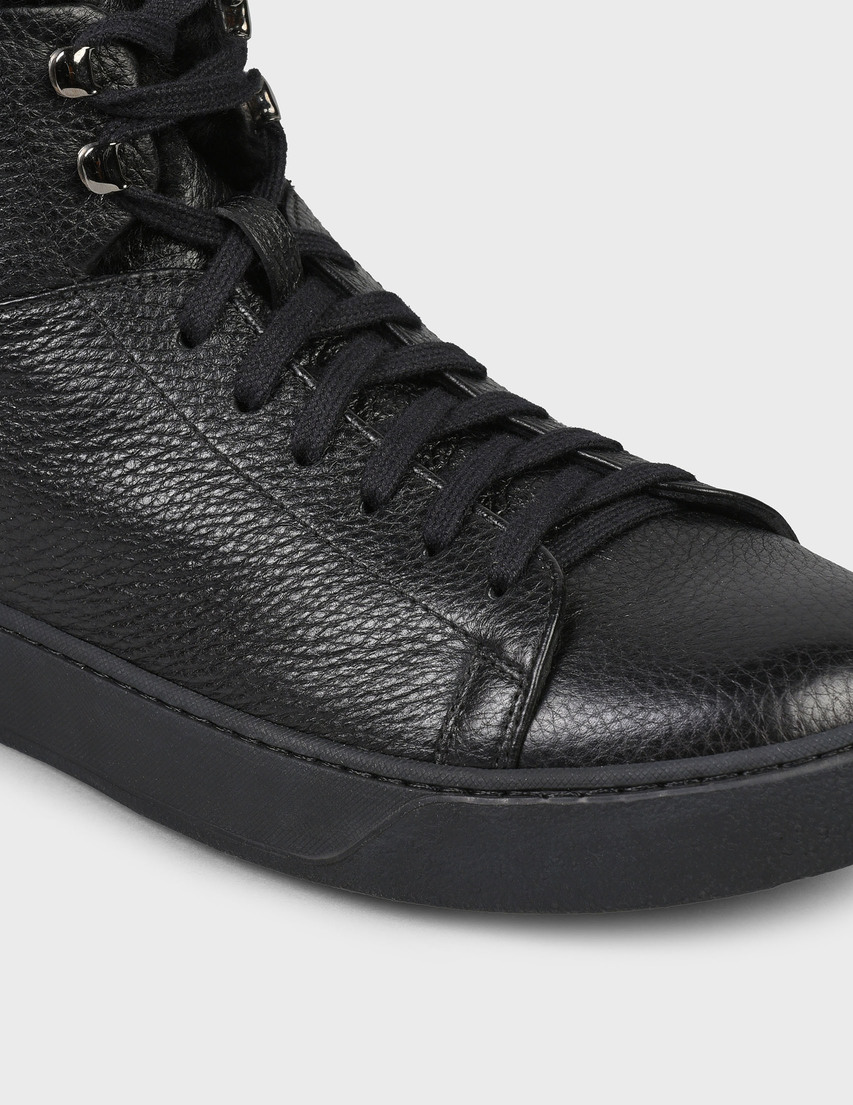 мужские черные кожаные Кеды Henderson Baracco IVAN-black - фото-5