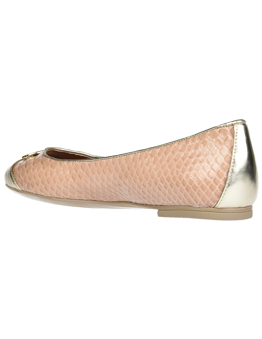 женские бежевые Балетки Emporio Armani X3D212_beige - фото-2