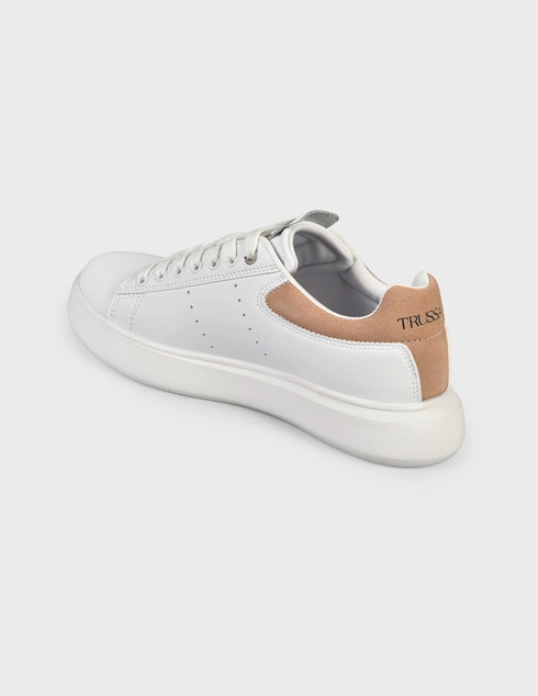 женские белые Кроссовки Trussardi 00649-white - фото-2