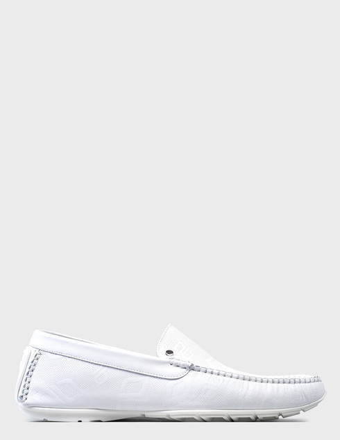 мужские белые кожаные Мокасины Aldo Brue 124Q_white - фото-5