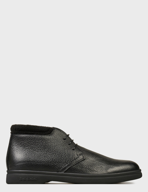 мужские черные кожаные Ботинки Baldinini 1006_black - фото-5