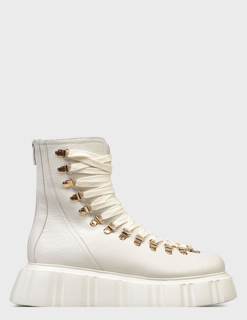 женские белые кожаные Ботинки Helena Soretti CLARK-24-white - фото-5
