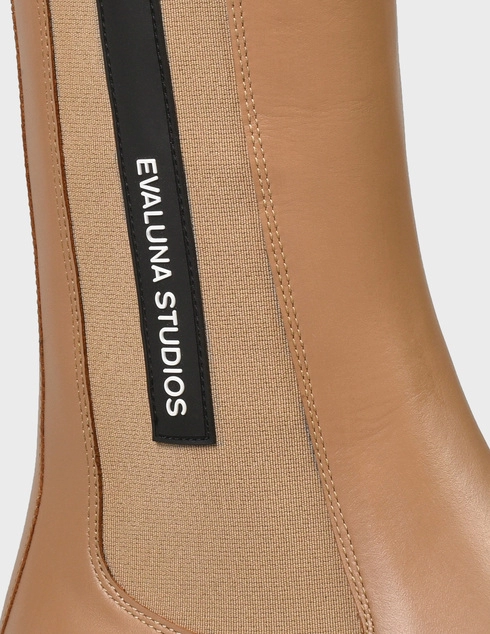 женские коричневые кожаные Ботинки Evaluna D03-brown - фото-5