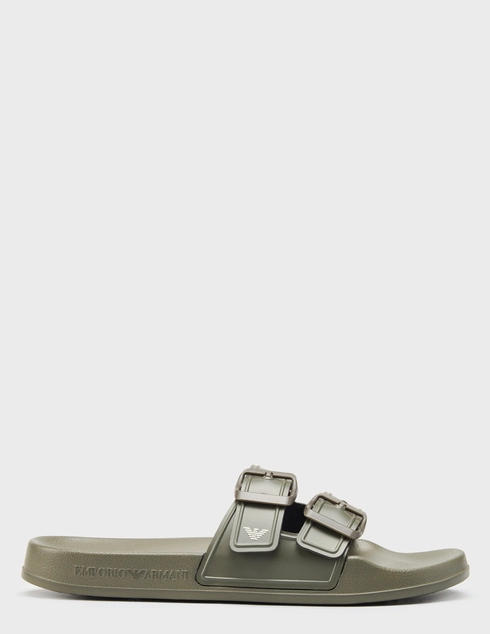 женские хаки резиновые Шлепанцы Emporio Armani EX000043AF22190M7135_khaki - фото-5