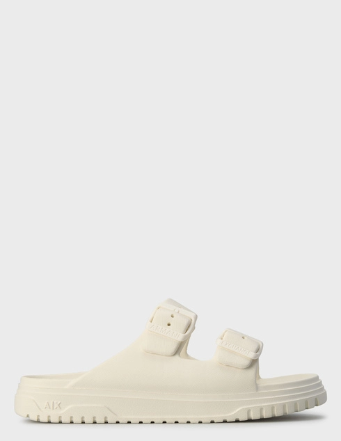 женские молочные  Шлепанцы Armani Exchange XDP043XV821-00894_white - фото-5