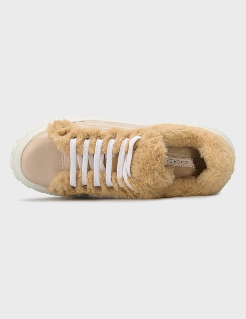 бежевые женские Кеды Casadei 128_beige 31395 грн