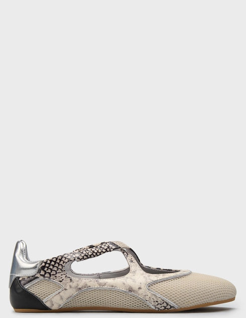 женские бежевые текстильные Балетки Elena Iachi E4397_beige - фото-5