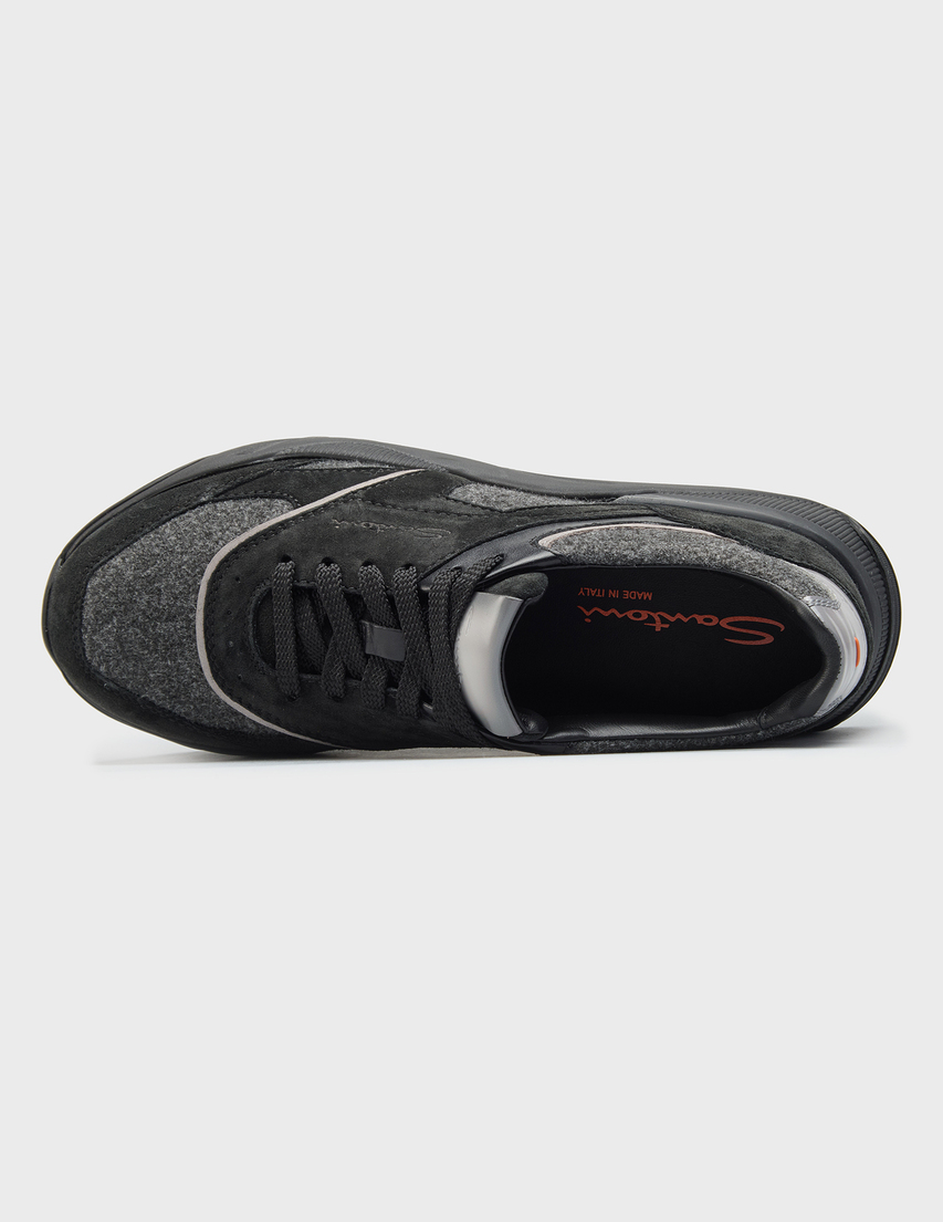 серые мужские Кроссовки Santoni 22112-01_gray 33372 грн