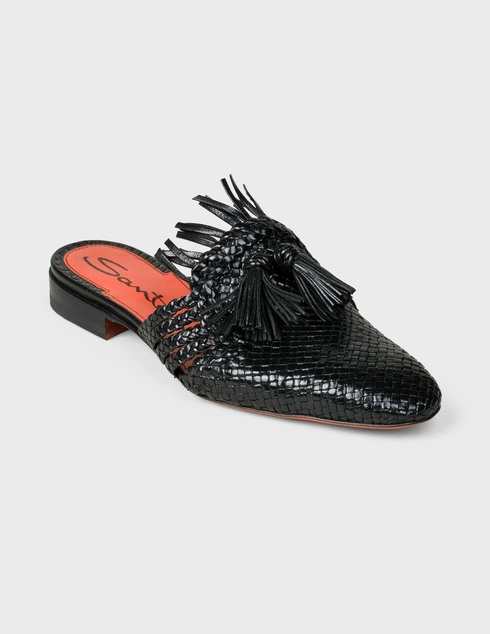 черные Мюли Santoni WUBV57370HA1SMEAN01-black