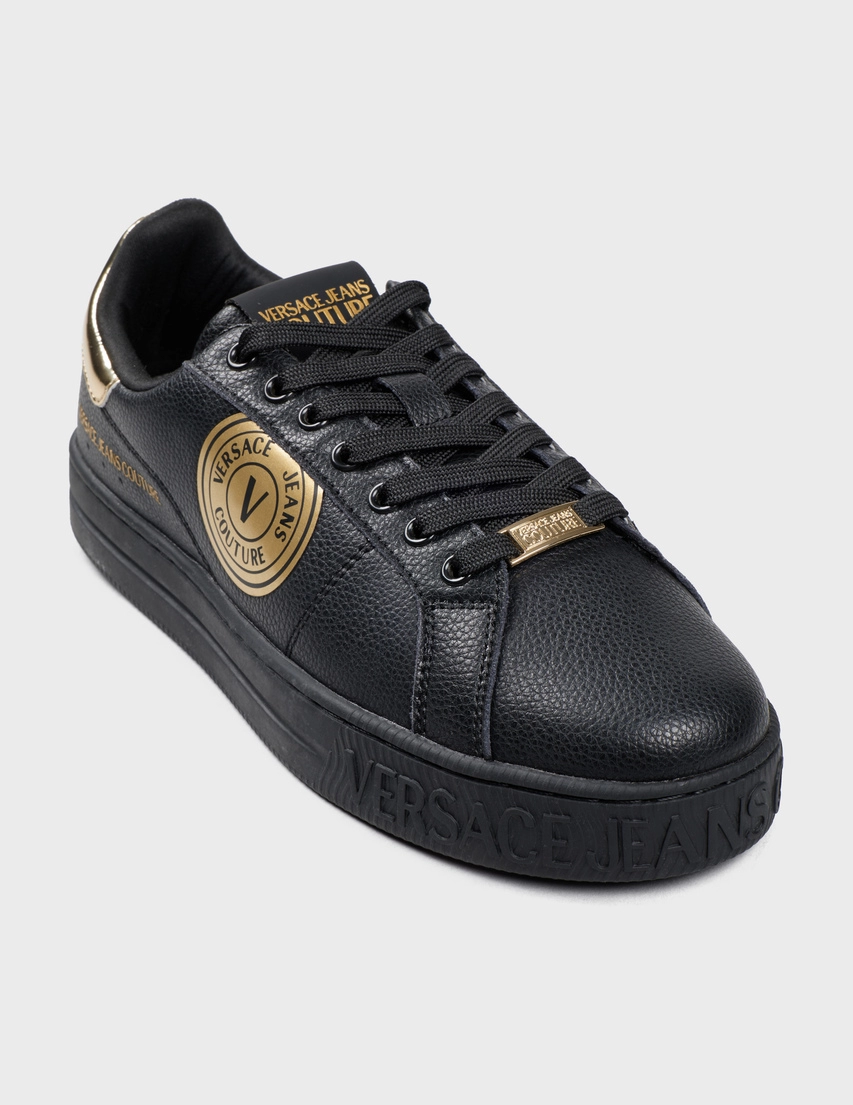 Кеди Versace Jeans Couture 332-gold_black_212379 (Чорний) в