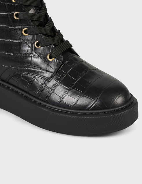 женские черные кожаные Ботинки Baldinini 11-black - фото-5