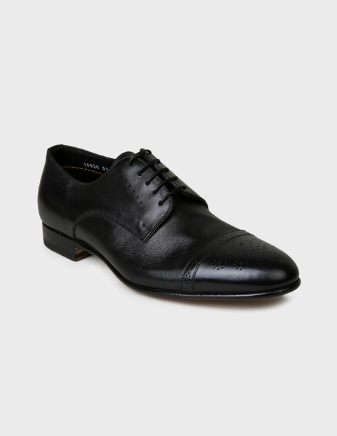 черные Дерби Santoni 16956-black