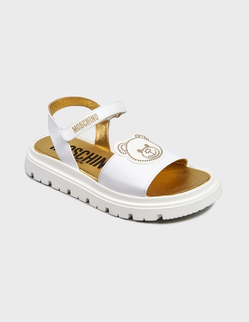 белые Сандалии Moschino 77402_white