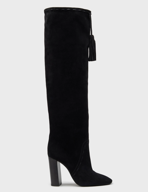 черные Ботфорты Saint Laurent 529337-1000_black размер - 39; 38.5