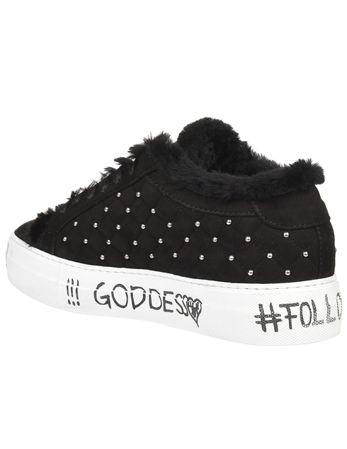 женские черные Кеды Philipp Plein 1075_black - фото-2