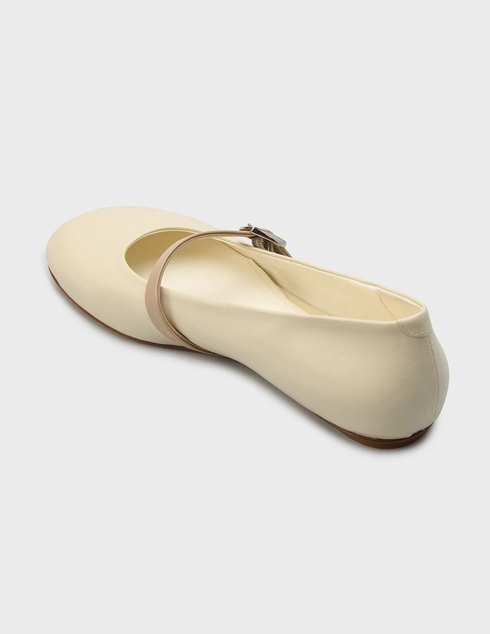 женские белые Балетки H'estia Venezia 4704_white - фото-2