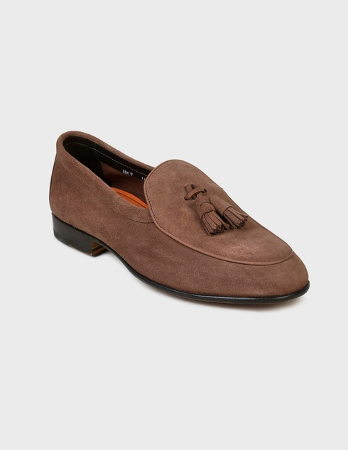 коричневые Лоферы Santoni SMCHO17573LA3SYKSC33-brown