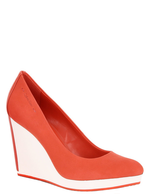 коралловые Туфли Calvin Klein Collection 11059-red