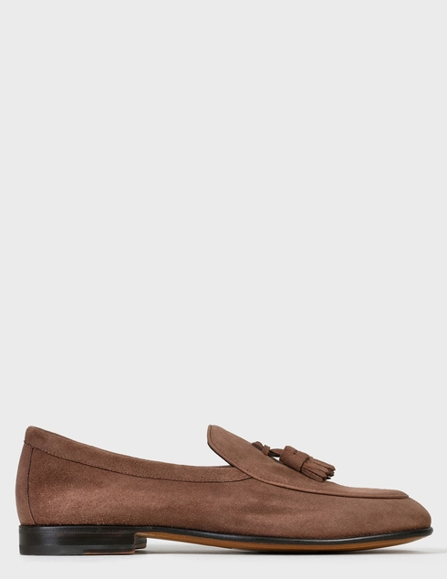 мужские коричневые Лоферы Santoni SMCHO17573LA3SYKSC33-brown - фото-6