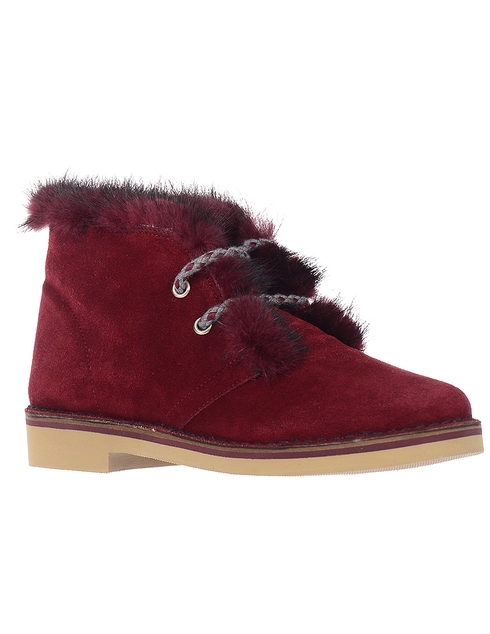бордовые Ботинки Pollini S21242_bordo