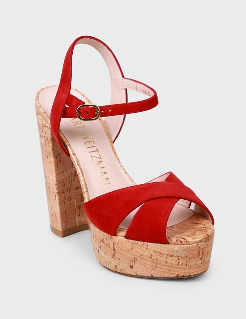 красные Босоножки Stuart Weitzman SW-SS20-9L53058-SOLIESSE-red