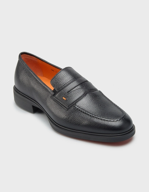 черные Лоферы Santoni 18964_black