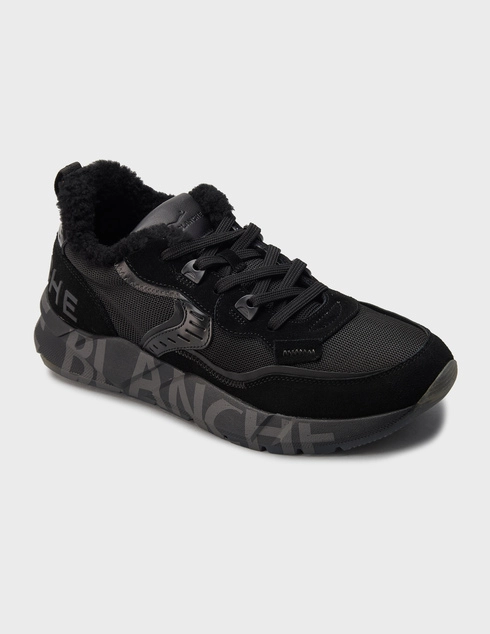 черные Кроссовки Voile Blanche club01blk-fur_black