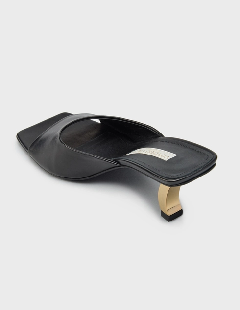 женские черные Шлепанцы Vittorio Virgili 636001_black - фото-2