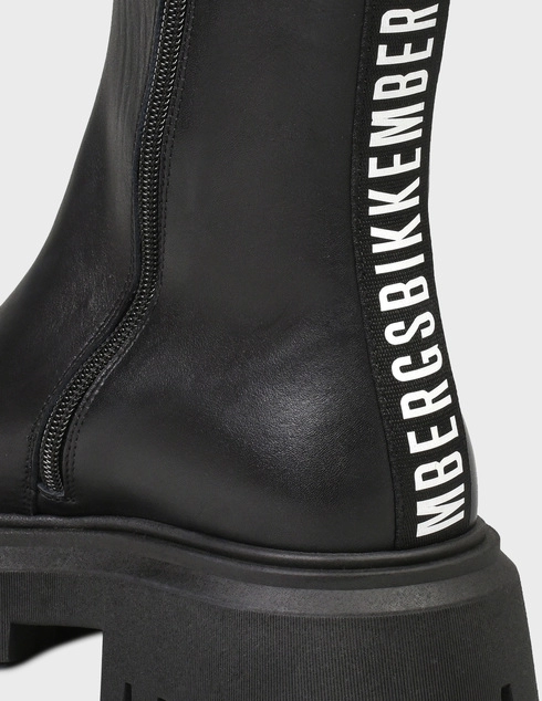 женские черные кожаные Ботинки Bikkembergs 4896-black - фото-5