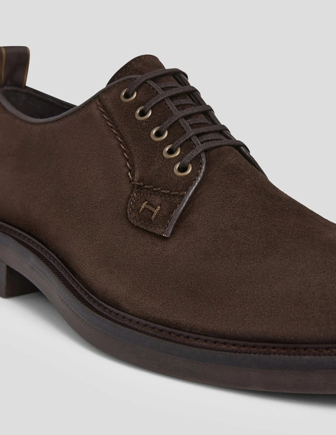 мужские коричневые замшевые Дерби Hackett London HMS200008-898_brown - фото-5