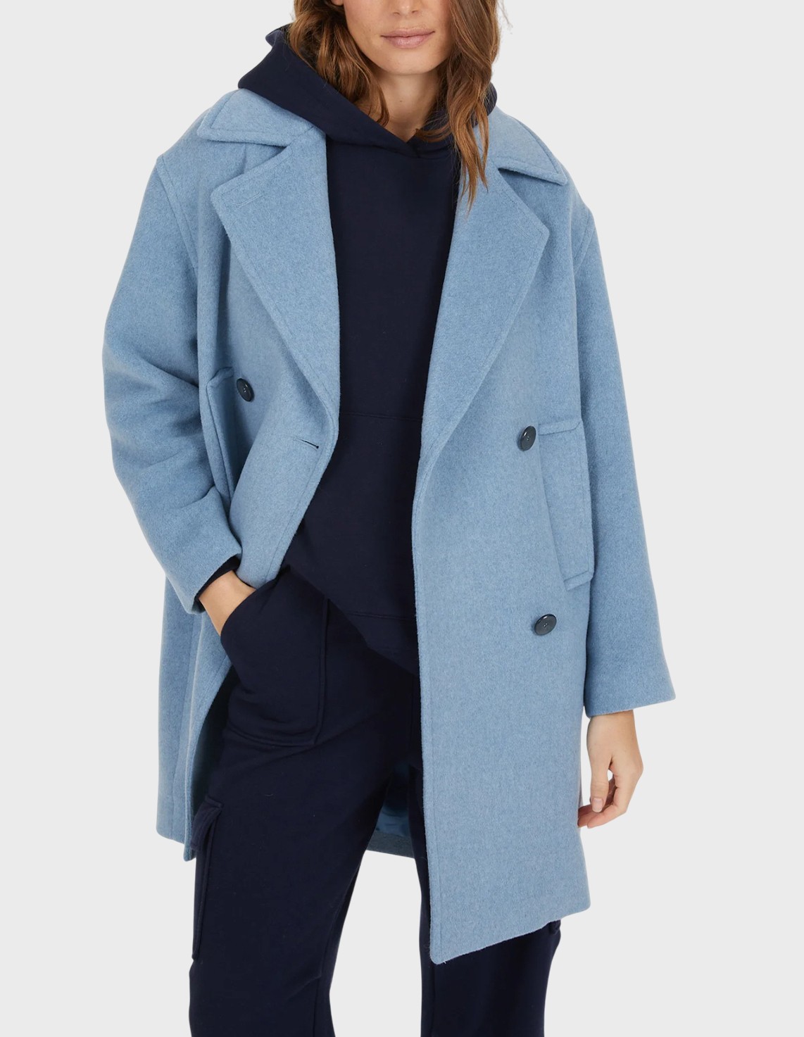 

Пальто, Голубой