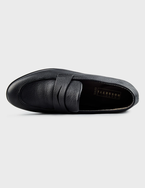 черные мужские Лоферы Santoni 51870_black 18128 грн