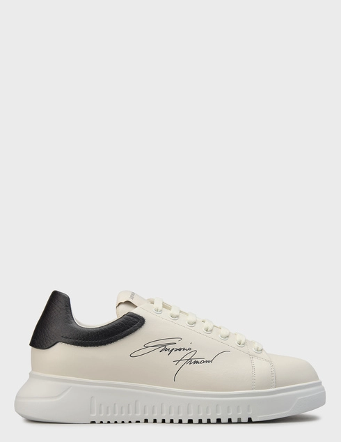 мужские белые кожаные Кеды Emporio Armani 264-422-white - фото-5